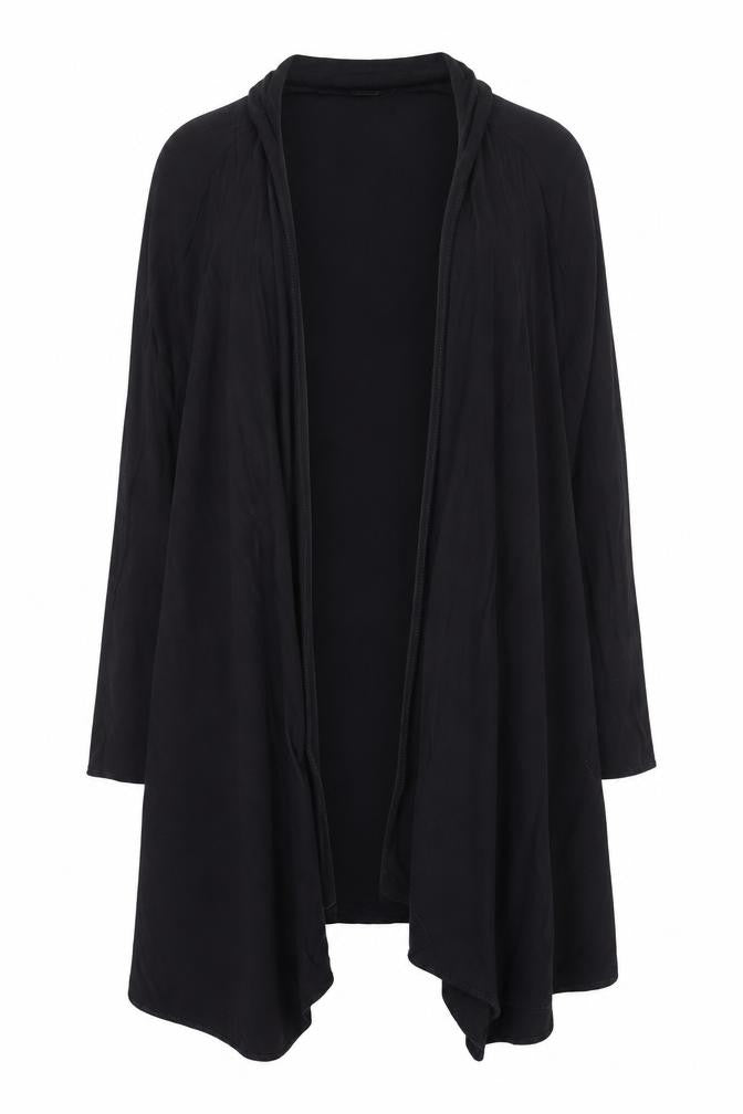 k & d Women's Black Long Sleeve Open Coatigan UK 12