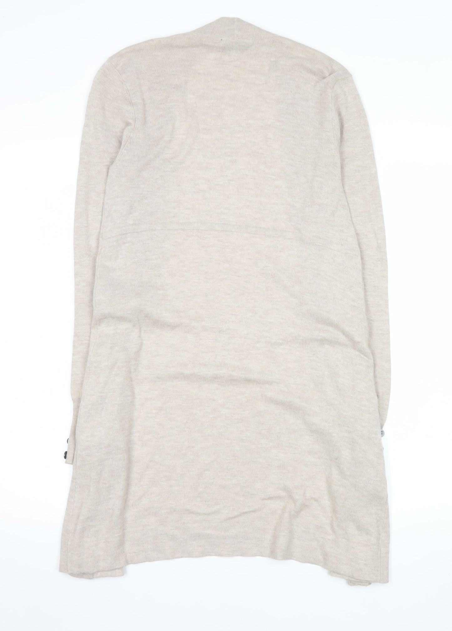Wallis Women’s Beige Longline Knit Open Cardigan Small