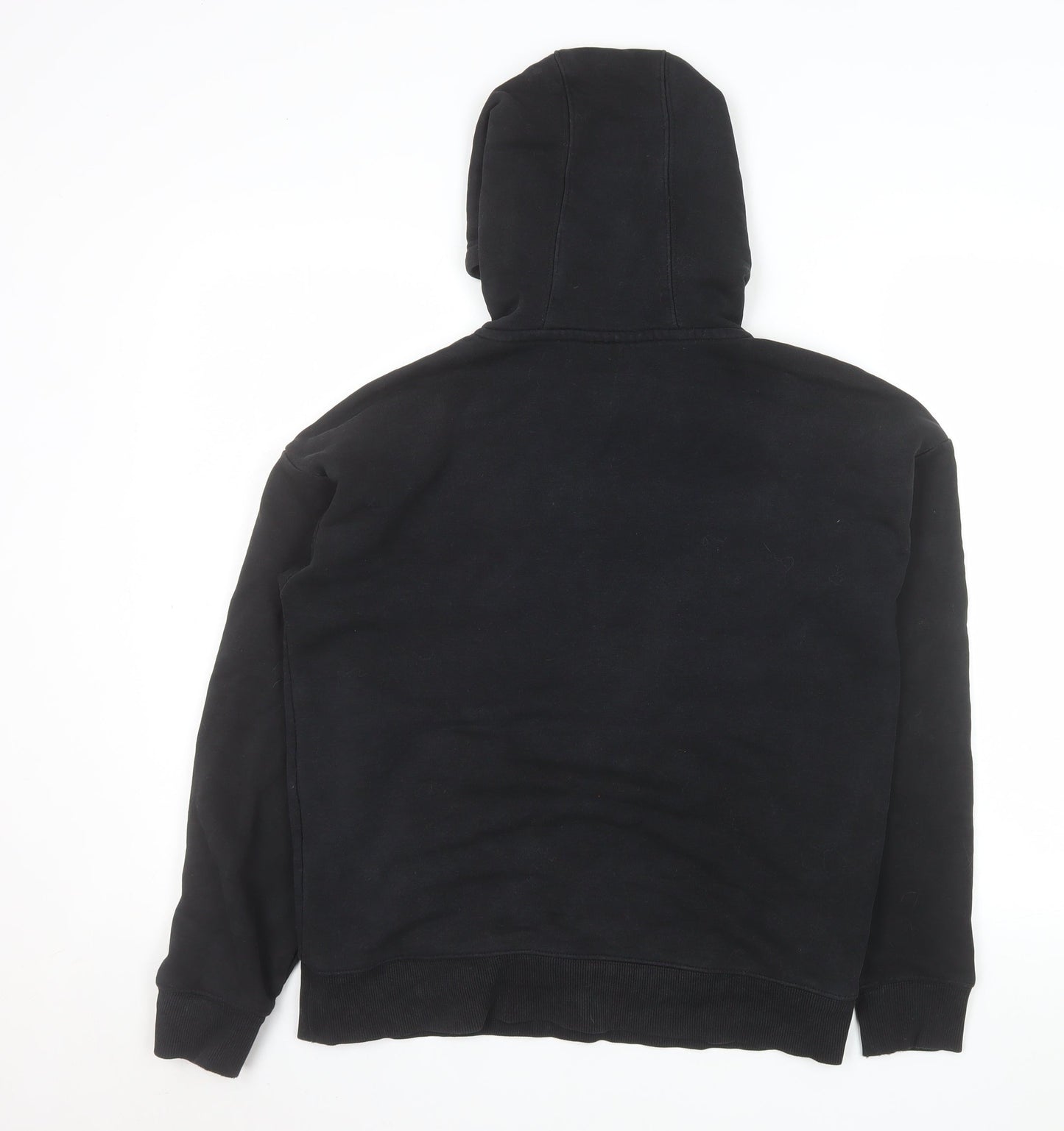 Fila Men’s Black Pullover Hoodie Size S Logo Fleece Sweatshirt