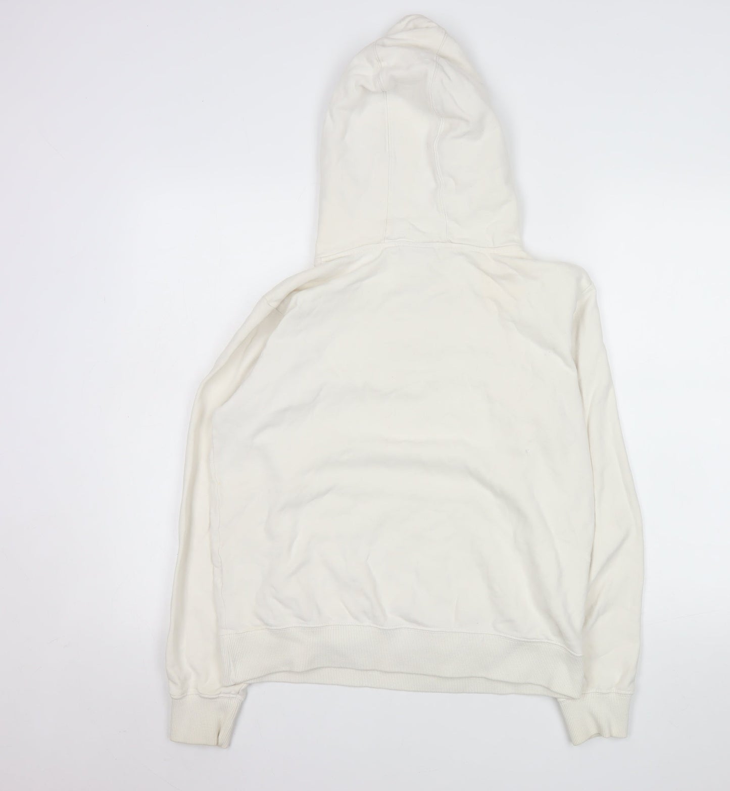 Champion Men's Ivory Small Pullover Hoodie with Logo Graphic