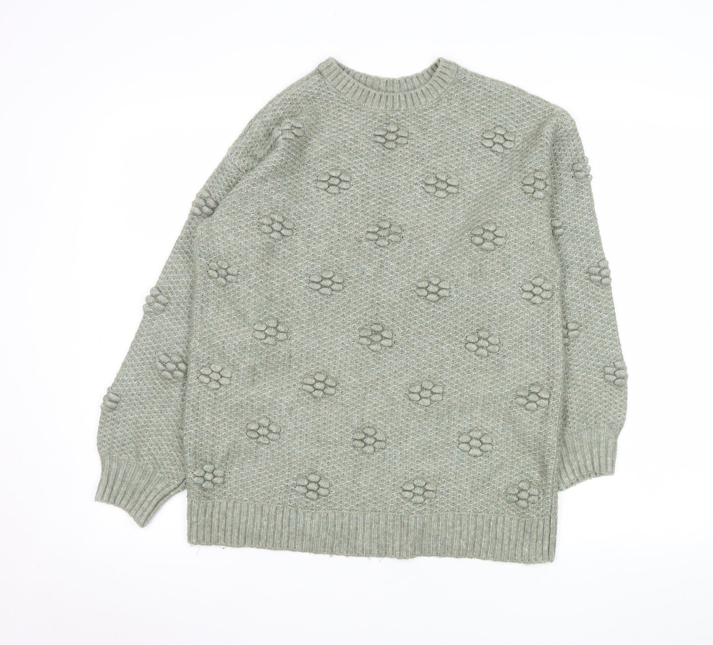 Marks and Spencer Women’s Green Chunky Knit Jumper XS