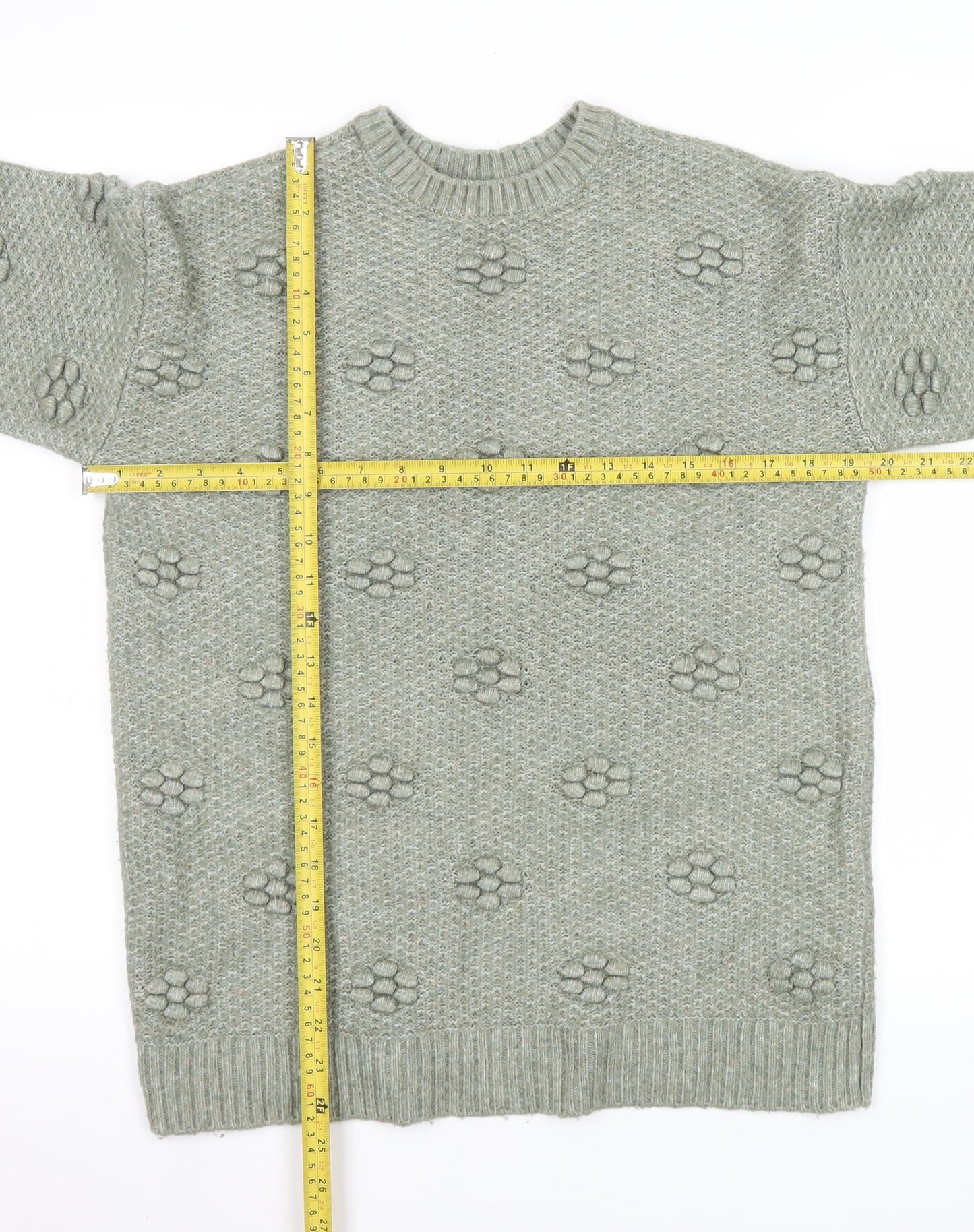 Marks and Spencer Women’s Green Chunky Knit Jumper XS