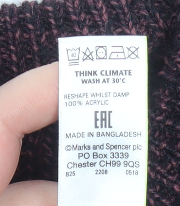 Marks and Spencer Men’s Brown Chunky Knit Acrylic Jumper L