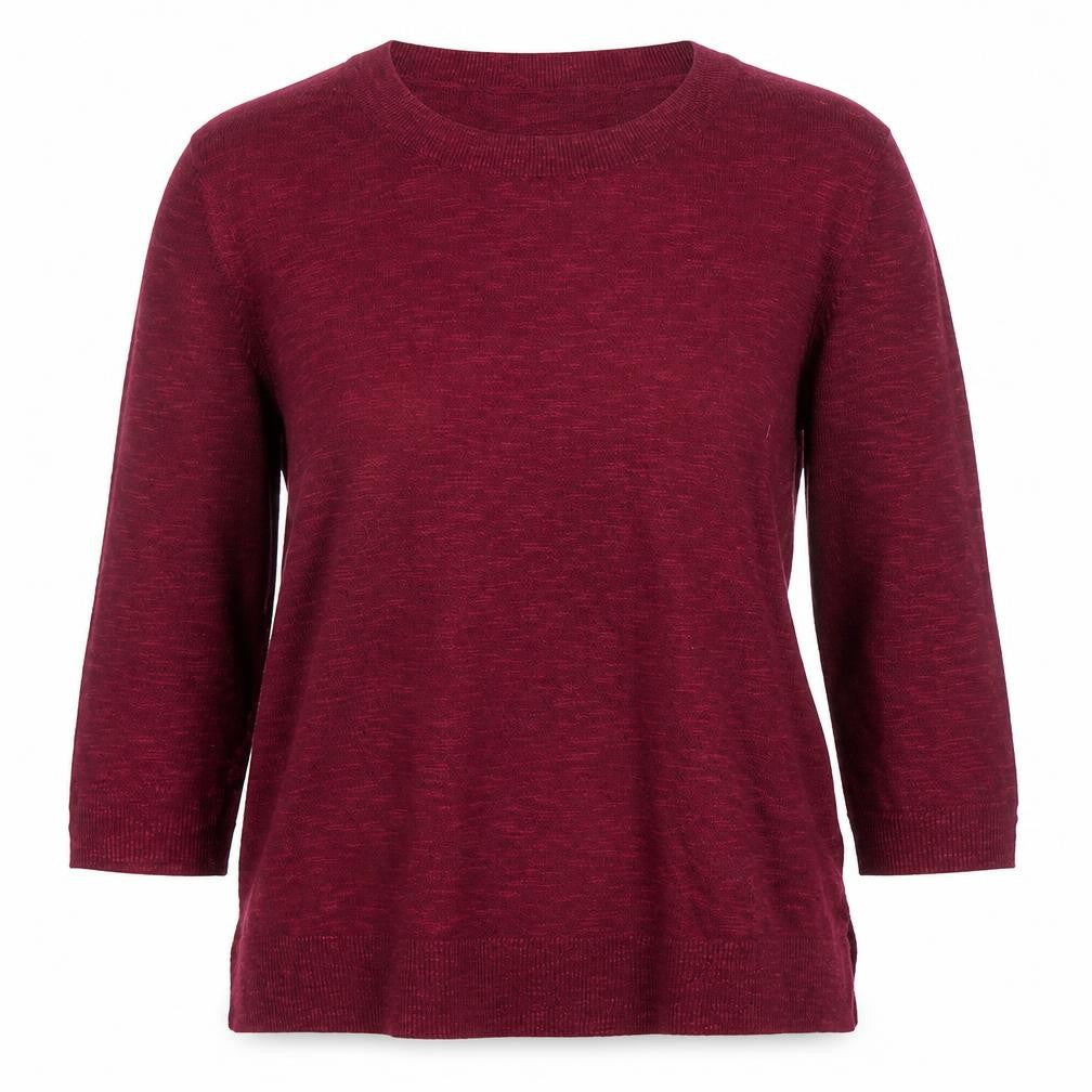 Gap Women’s Red Cotton Blend 3/4 Sleeve Knit Top XS