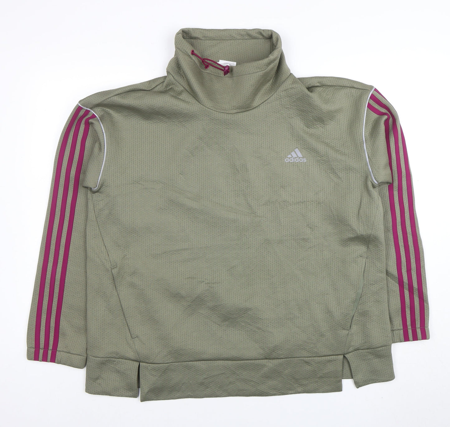 Adidas Women’s Green Long Sleeve Pullover Sweatshirt Size L Aeroready