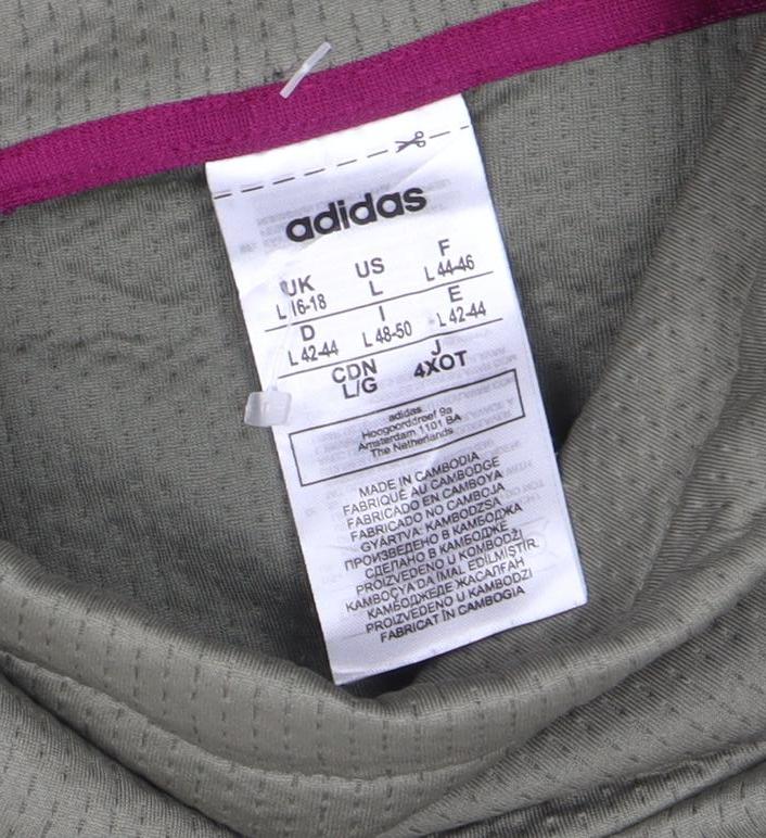 Adidas Women’s Green Long Sleeve Pullover Sweatshirt Size L Aeroready