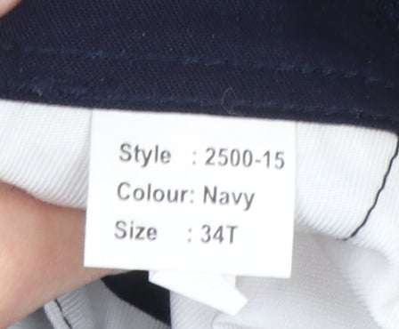ORN Men’s Navy Blue Workwear Cargo Trousers 34T Polyester Cotton