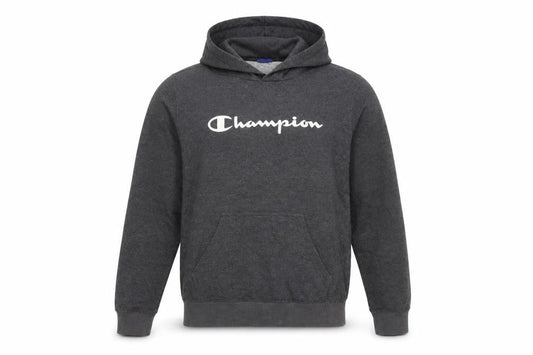 Champion Men's Grey Pullover Hoodie M Regular Fit Sportswear