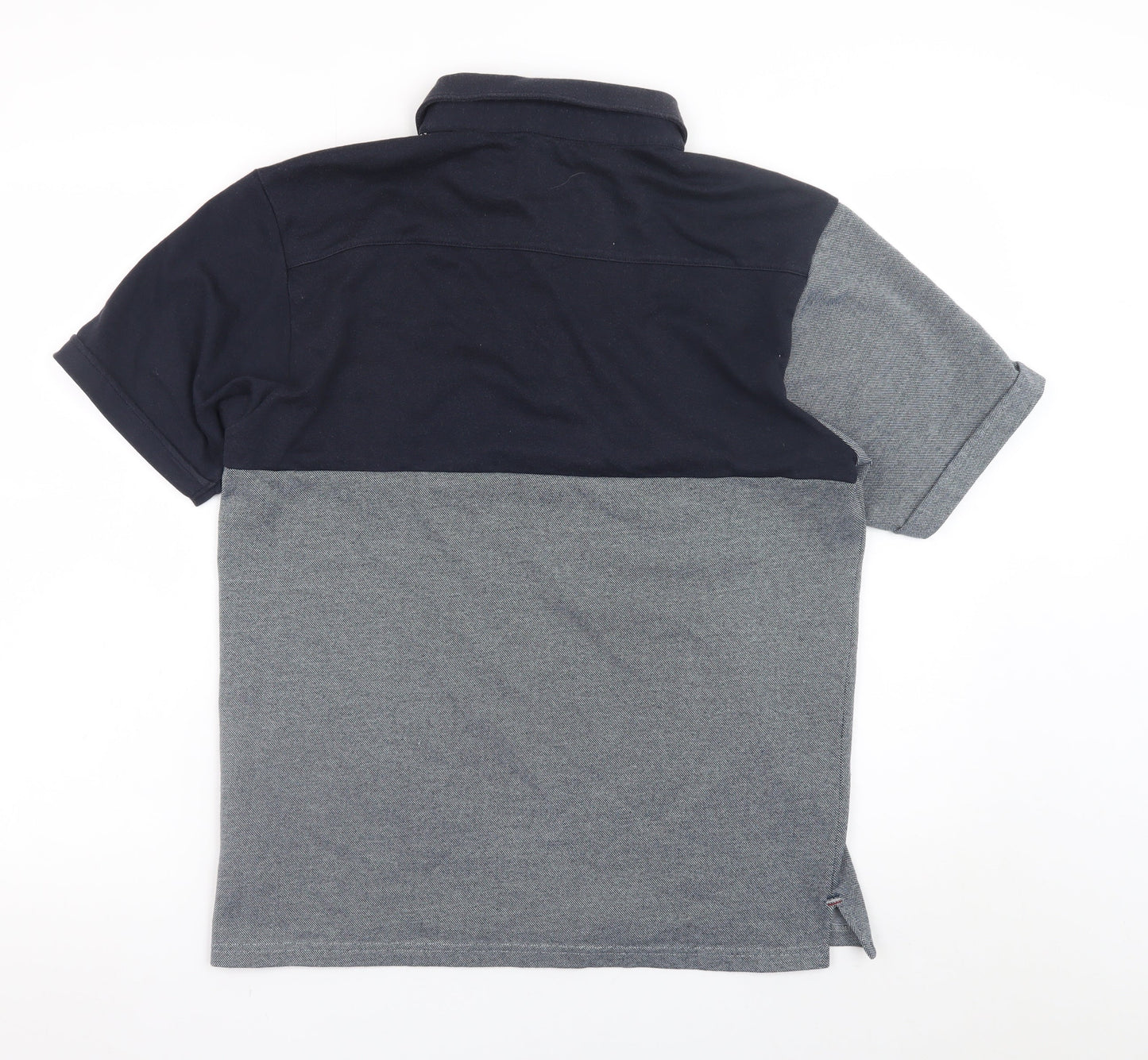 THE SHOP TK Men's Grey Colourblock Polo Shirt XL