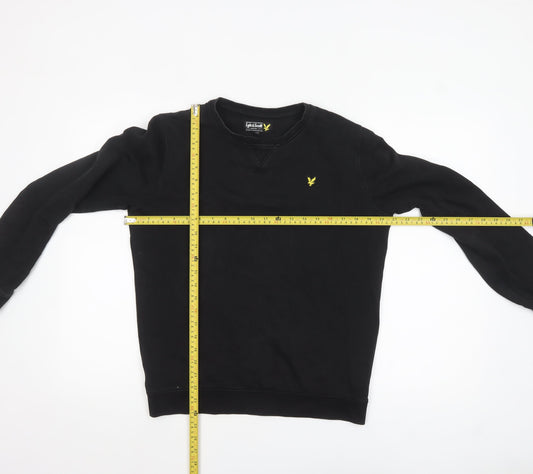 Lyle & Scott Junior Boys Black Crew Neck Pullover Sweatshirt 14-15 Years
