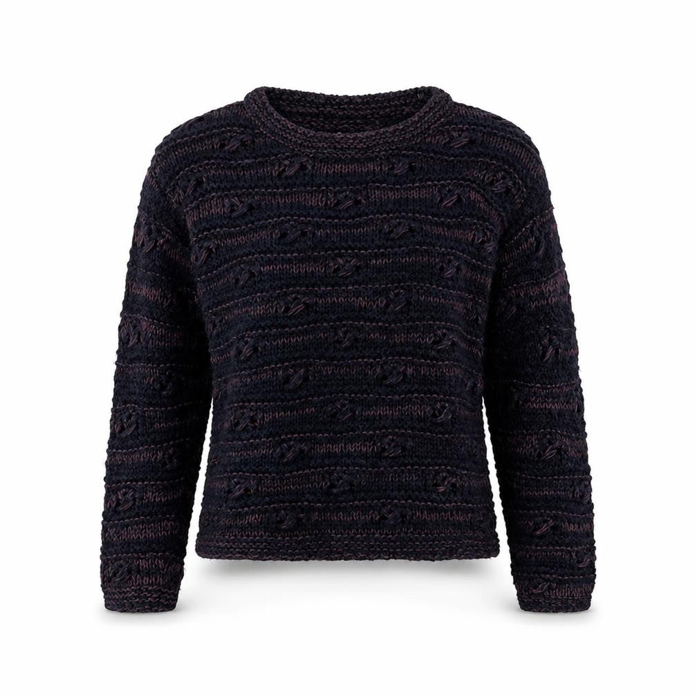 Marks and Spencer Women Blue Mix Size 8 Knit Pullover Jumper