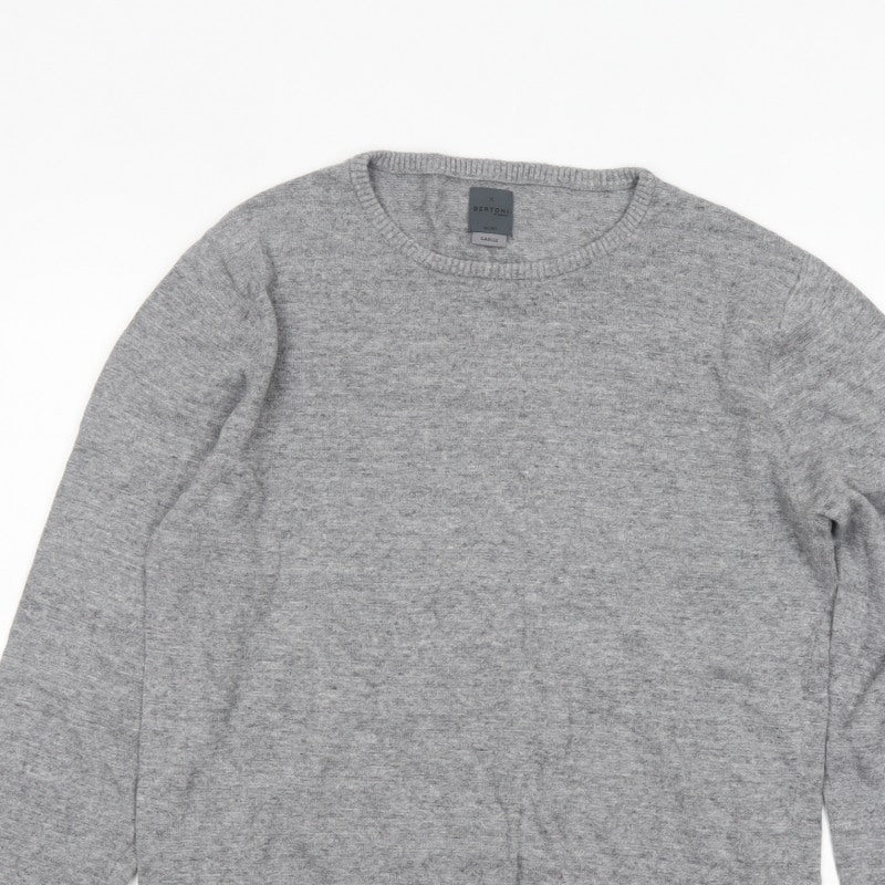 Additional view of Bertoni of Denmark Men's Grey Knit jumper, size L