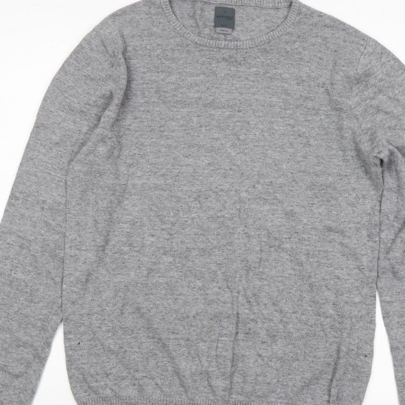 Additional view of Bertoni of Denmark Men's Grey Knit jumper, size L