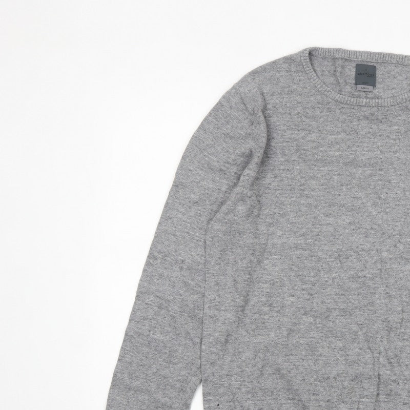 Additional view of Bertoni of Denmark Men's Grey Knit jumper, size L