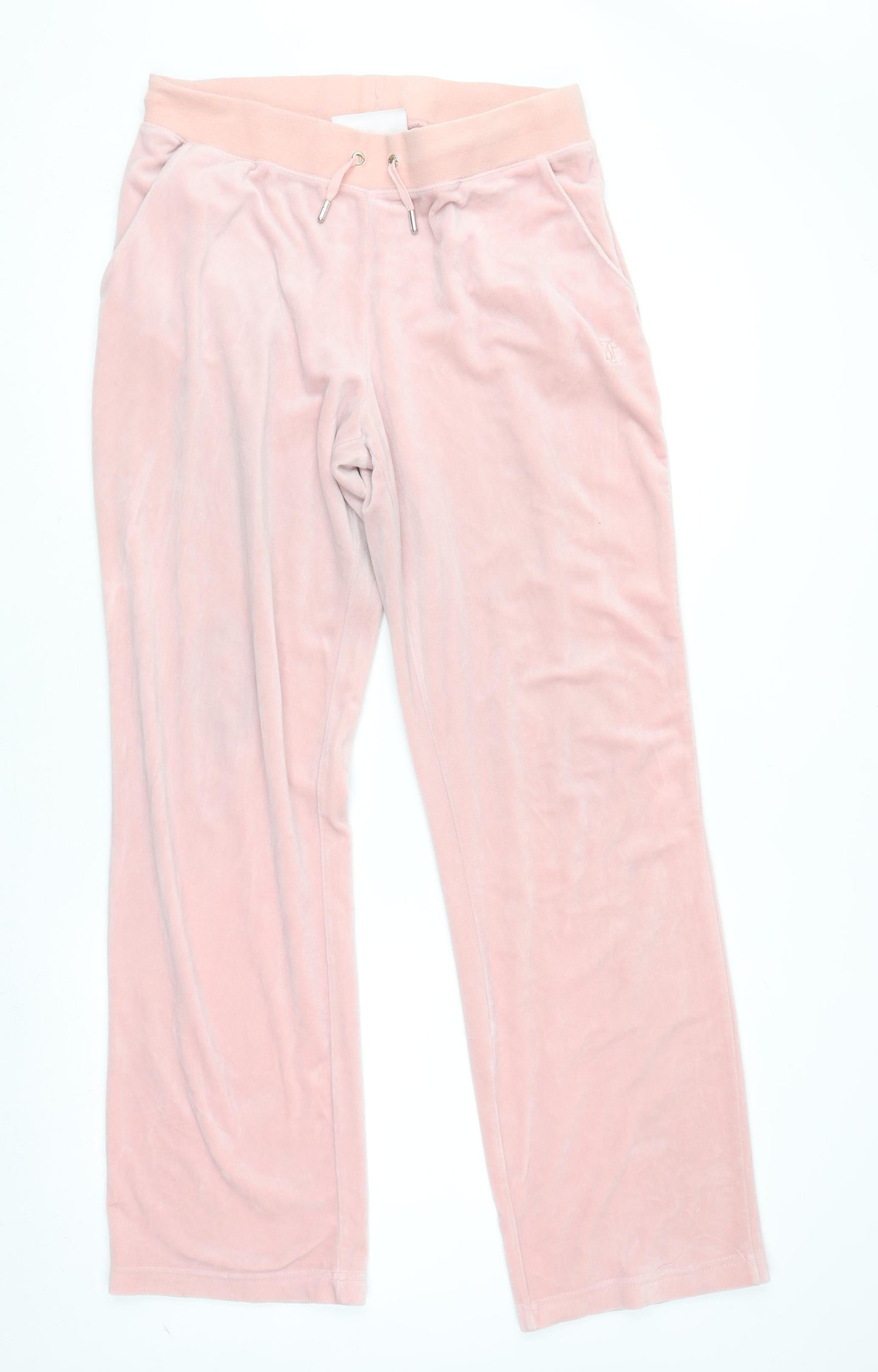 Juicy Couture Sport Women Pink Velour Jogger Trousers L