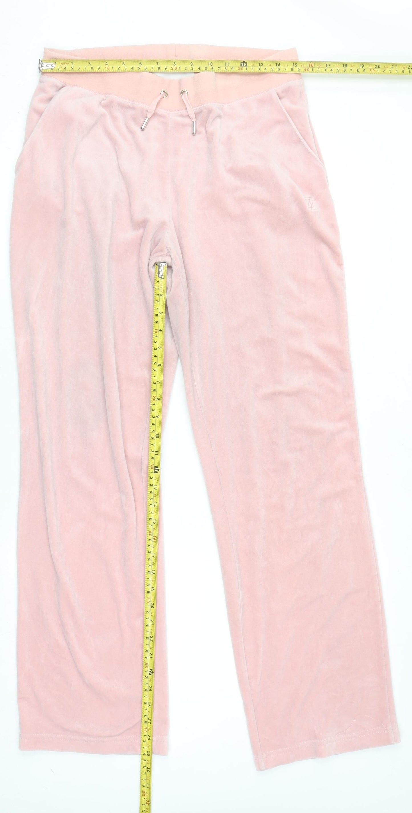 Juicy Couture Sport Women Pink Velour Jogger Trousers L