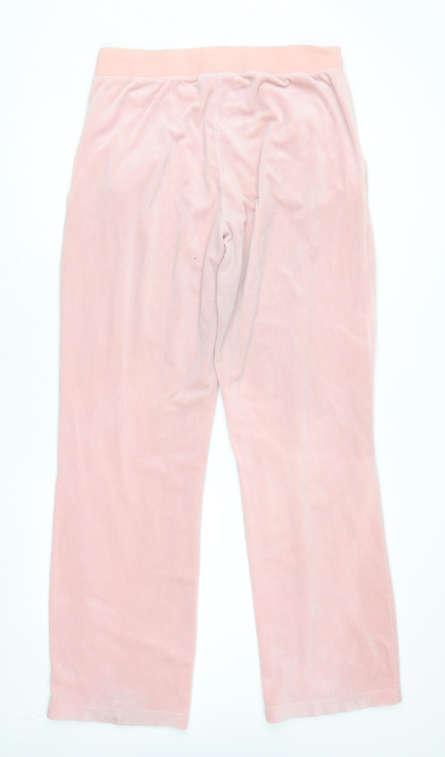 Juicy Couture Sport Women Pink Velour Jogger Trousers L