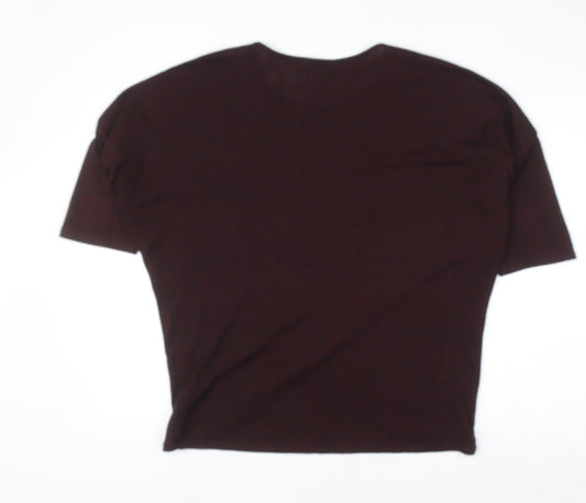 Apricot Women’s Brown Wrap Knit 3/4 Sleeve Top Size 14