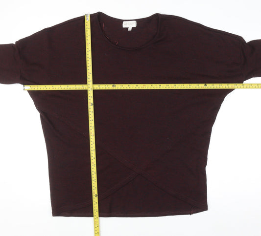Apricot Women’s Brown Wrap Knit 3/4 Sleeve Top Size 14