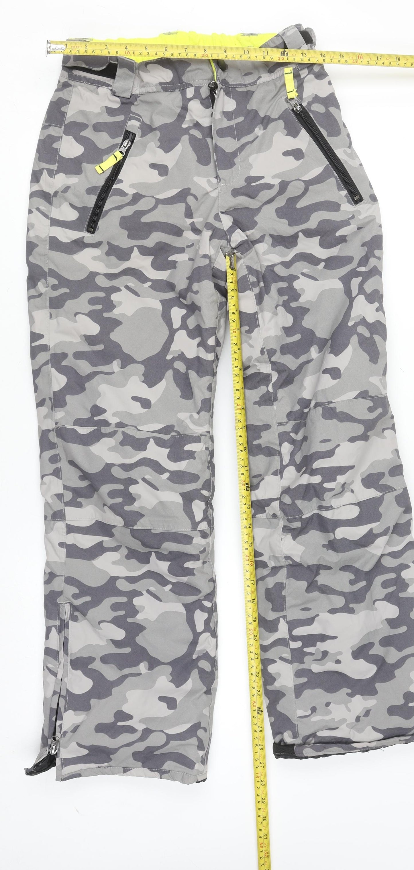 Crane Boys Grey Camouflage Waterproof Snow Pants 13-14 Years