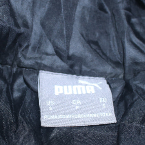 Puma Men's Black Long Hooded Puffer Coat Size S