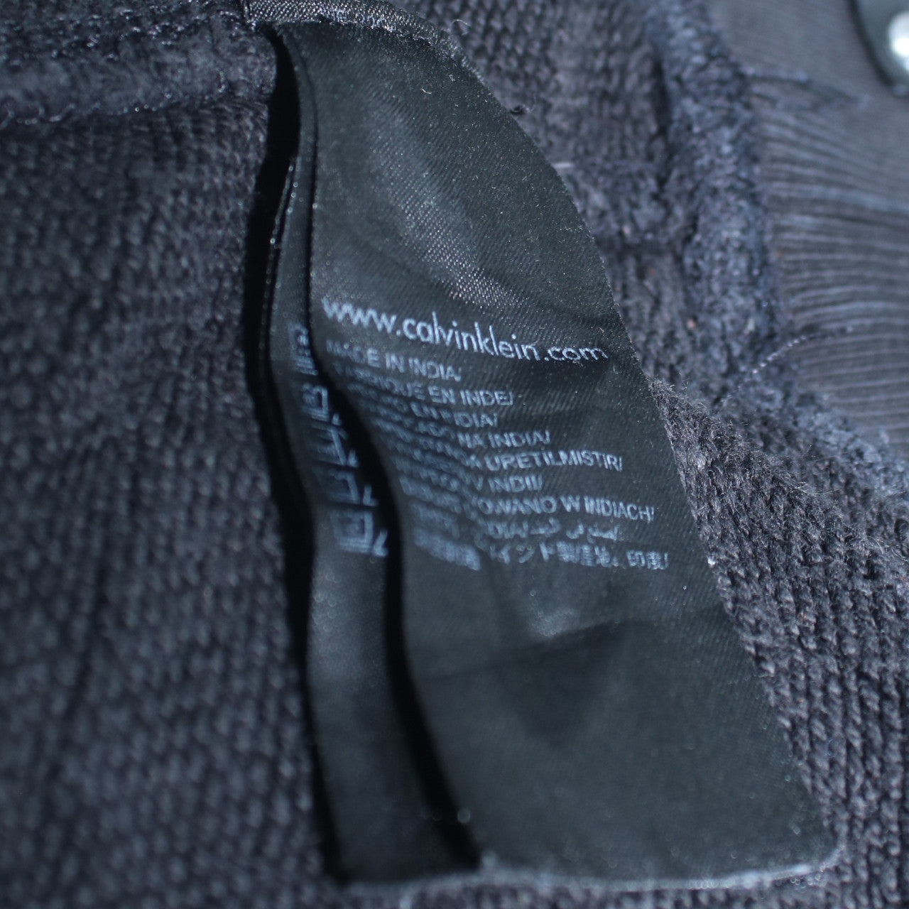 Calvin Klein Jeans Men's Black Logo Pullover Sweatshirt Size L