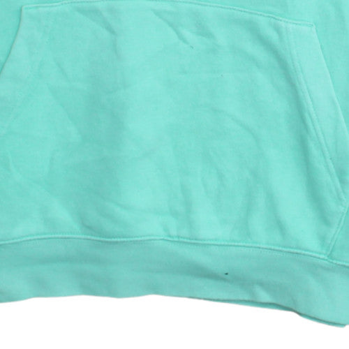Nike Women's Green Pullover Hoodie Size M Cotton Blend Sweatshirt