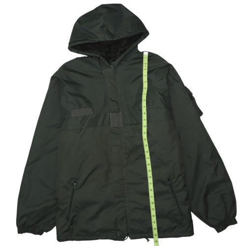 Trevois International Men's Green Hooded Parka Jacket L Winter Outdoor