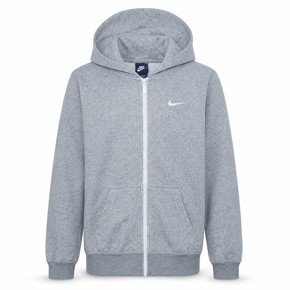 Nike Men's Grey Full Zip Hoodie Size S Sportswear Fleece