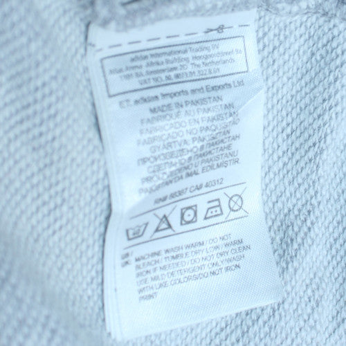 Adidas Mens Grey Crew Neck Pullover Sweatshirt XS Trefoil Logo