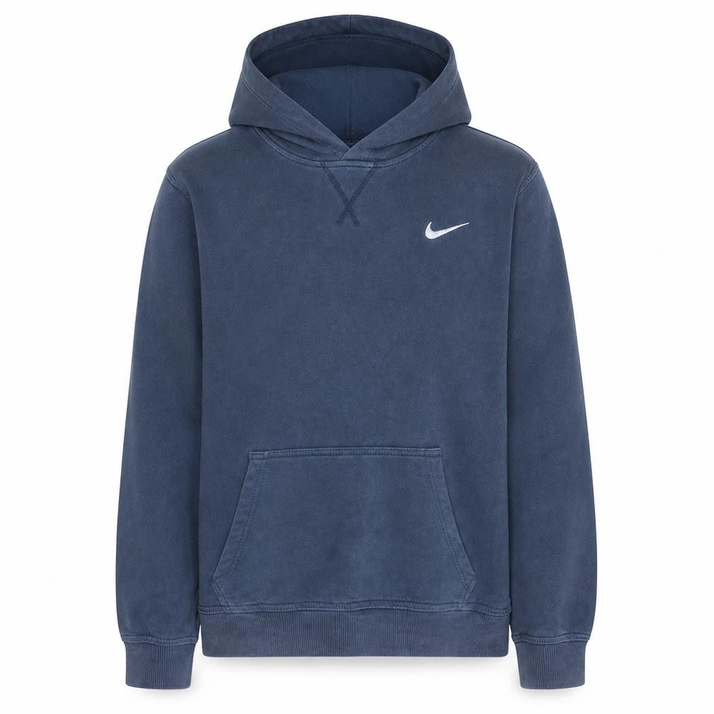 Nike Mens Blue Pullover Hoodie XL Classic Fleece Sweatshirt