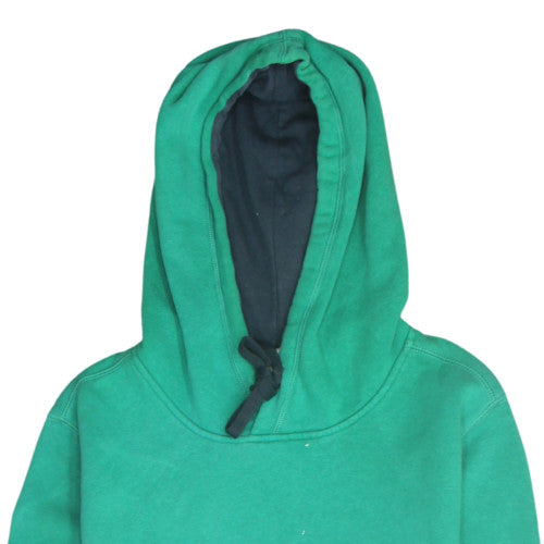 Under Armour Mens Green Pullover Hoodie M Loose Fit Graphic Print