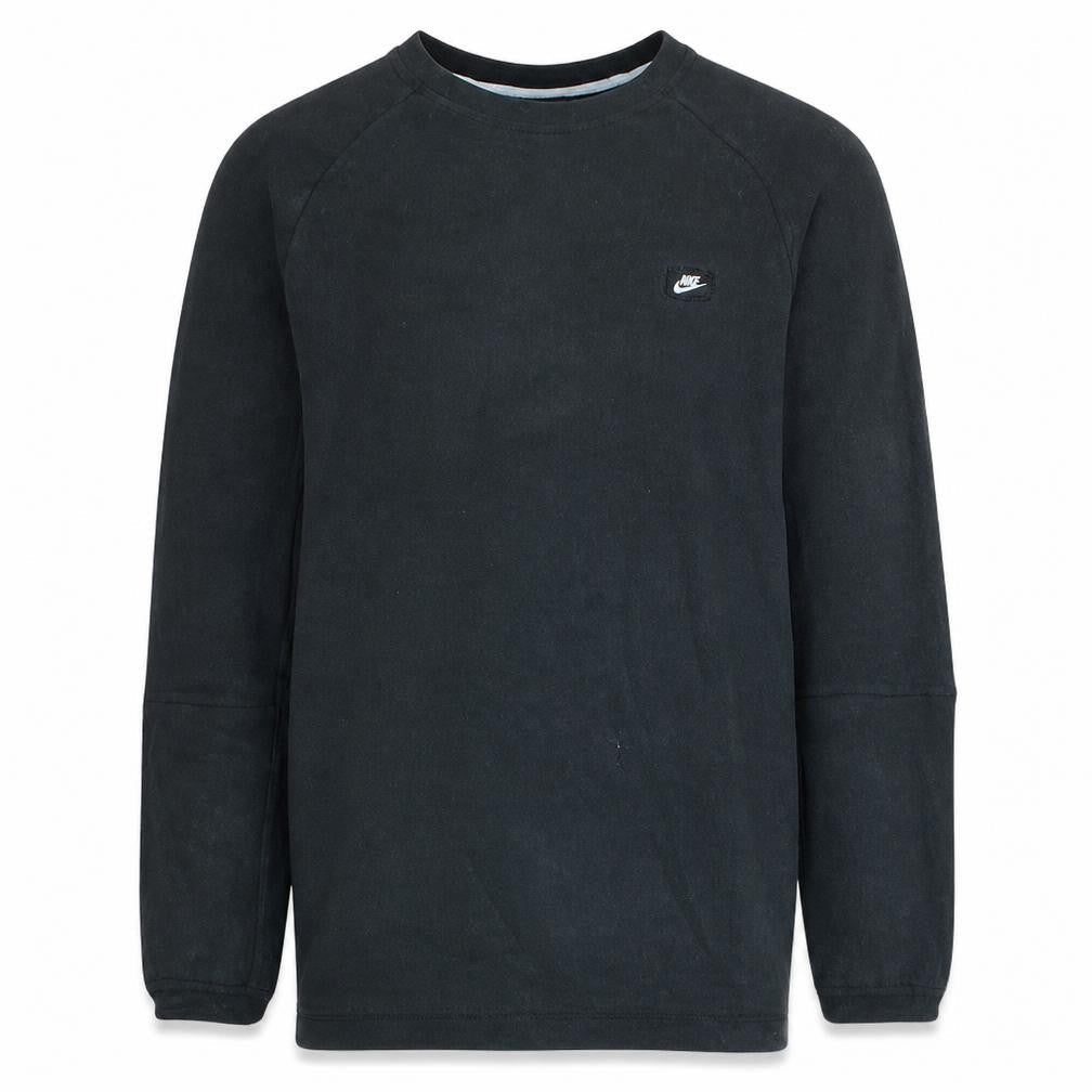 Nike Men's Black M Crew Neck Pullover Sweatshirt 80% Cotton