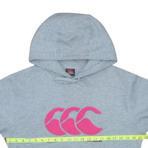 Canterbury Women’s Grey Hoodie Small Pullover Cotton Blend