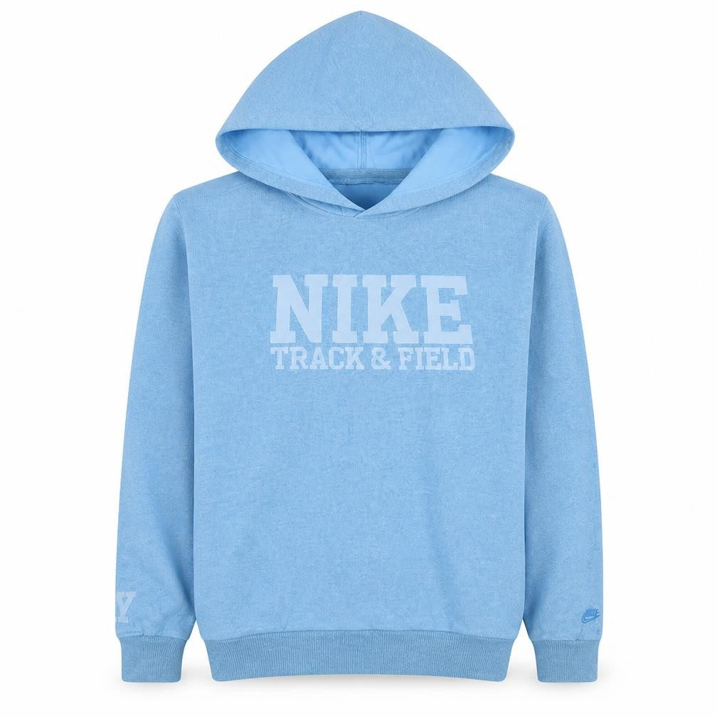 Nike Men's Blue Pullover Hoodie M Track & Field Graphic Sweatshirt