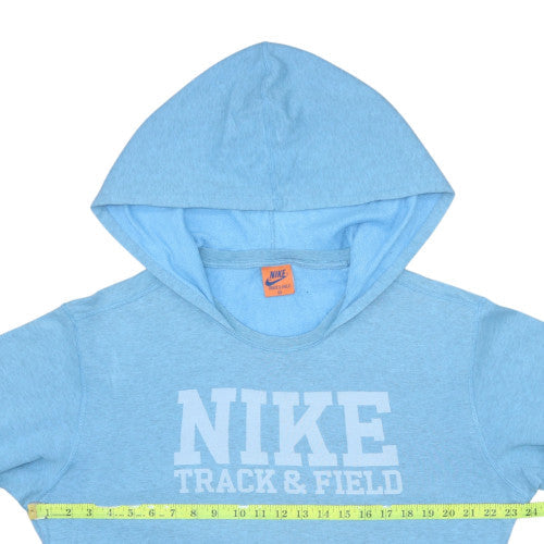 Nike Men's Blue Pullover Hoodie M Track & Field Graphic Sweatshirt