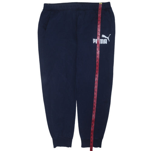 Puma Men's Blue XL Jogger Fleece Sweatpants with Pockets