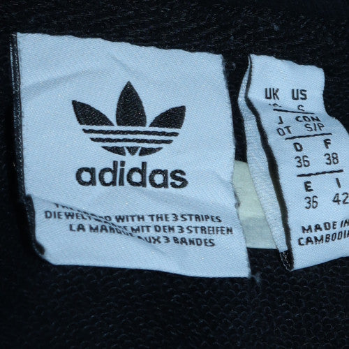 Adidas Men's Black 1/4 Zip Sweatshirt Size M Fleece Regular Fit