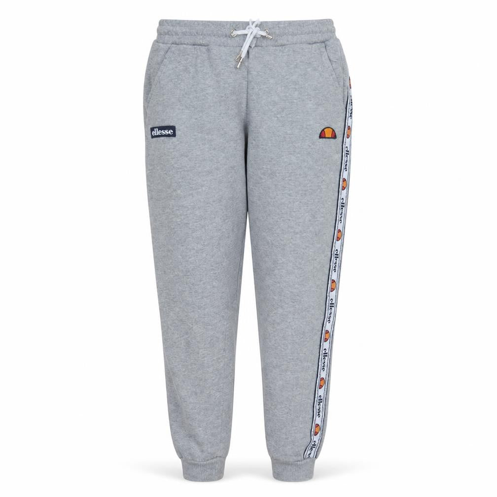 Ellesse Womens Grey Jogger Sweatpants UK 8 Cotton Blend Side Stripe