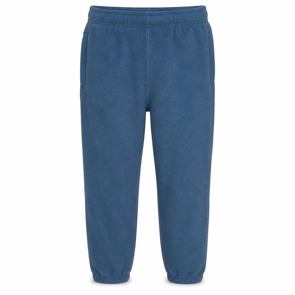 Front view of The North Face boys’ blue fleece jogger trousers xl quick dry activewear