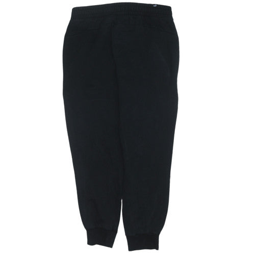 Puma Men's Black Fleece Jogger Trousers Size L Regular Fit