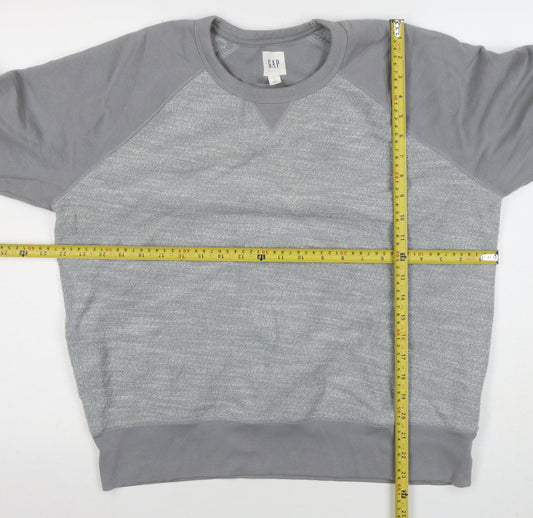 GAP Men’s Grey Long Sleeve Crew Neck Pullover Sweatshirt Size L
