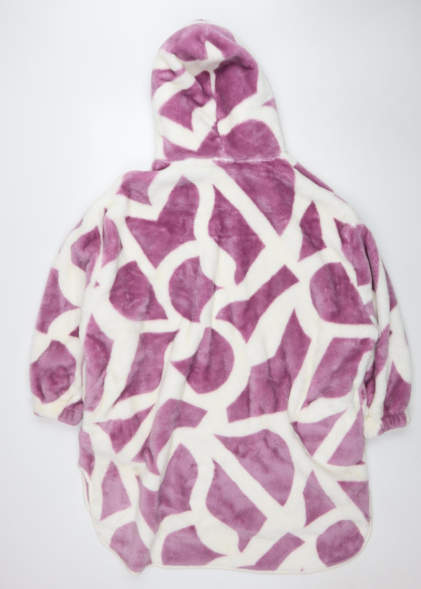 JIMJAM THE LABEL Women's Purple Fleece Hooded Robe One Size