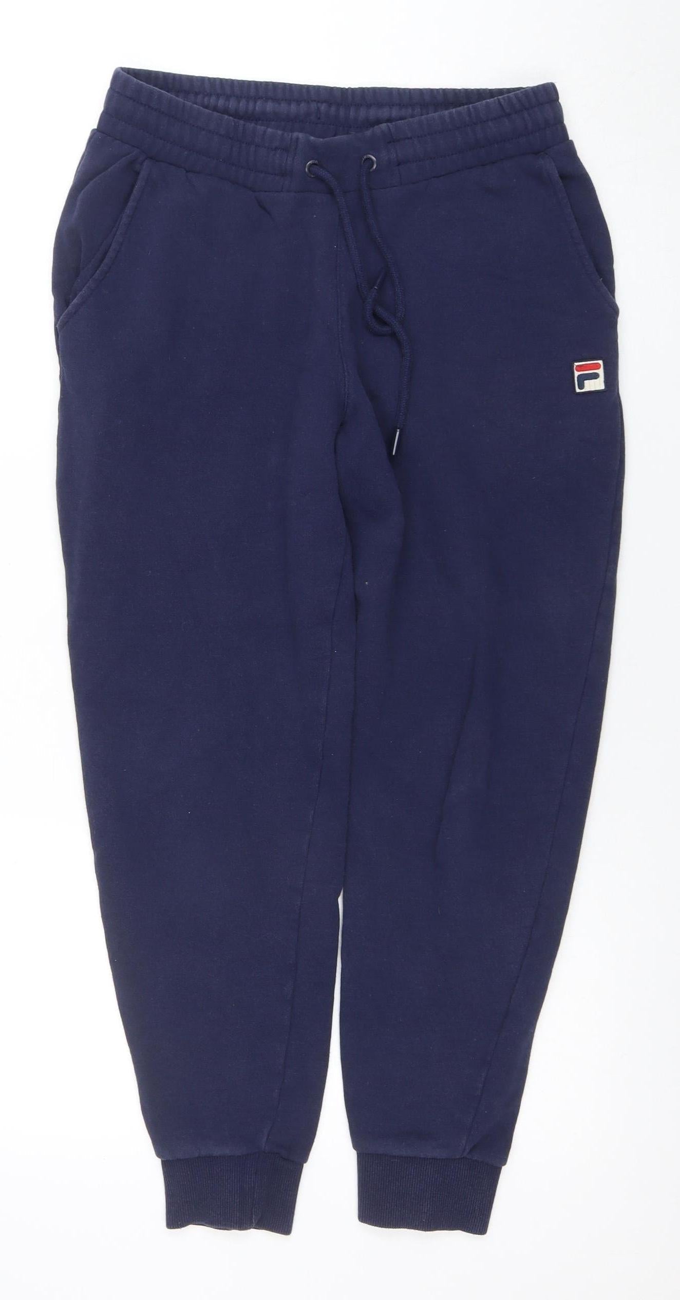 FILA Men's Blue Jogger Fleece Sweatpants Size S Regular Fit
