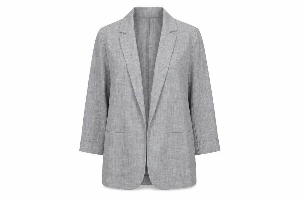 Marks and Spencer Grey Regular Fit Women's Blazer UK 12