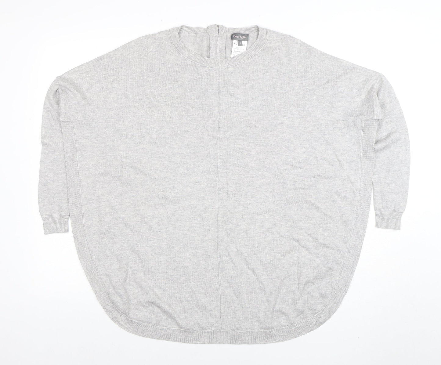 Frost and Leigh Women’s Grey Knit Tunic Long Sleeve Top Size S