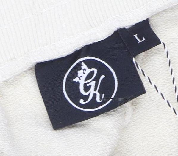 Gym King Women Beige Cotton Jogger Sweatpants L 100% Cotton Activewear