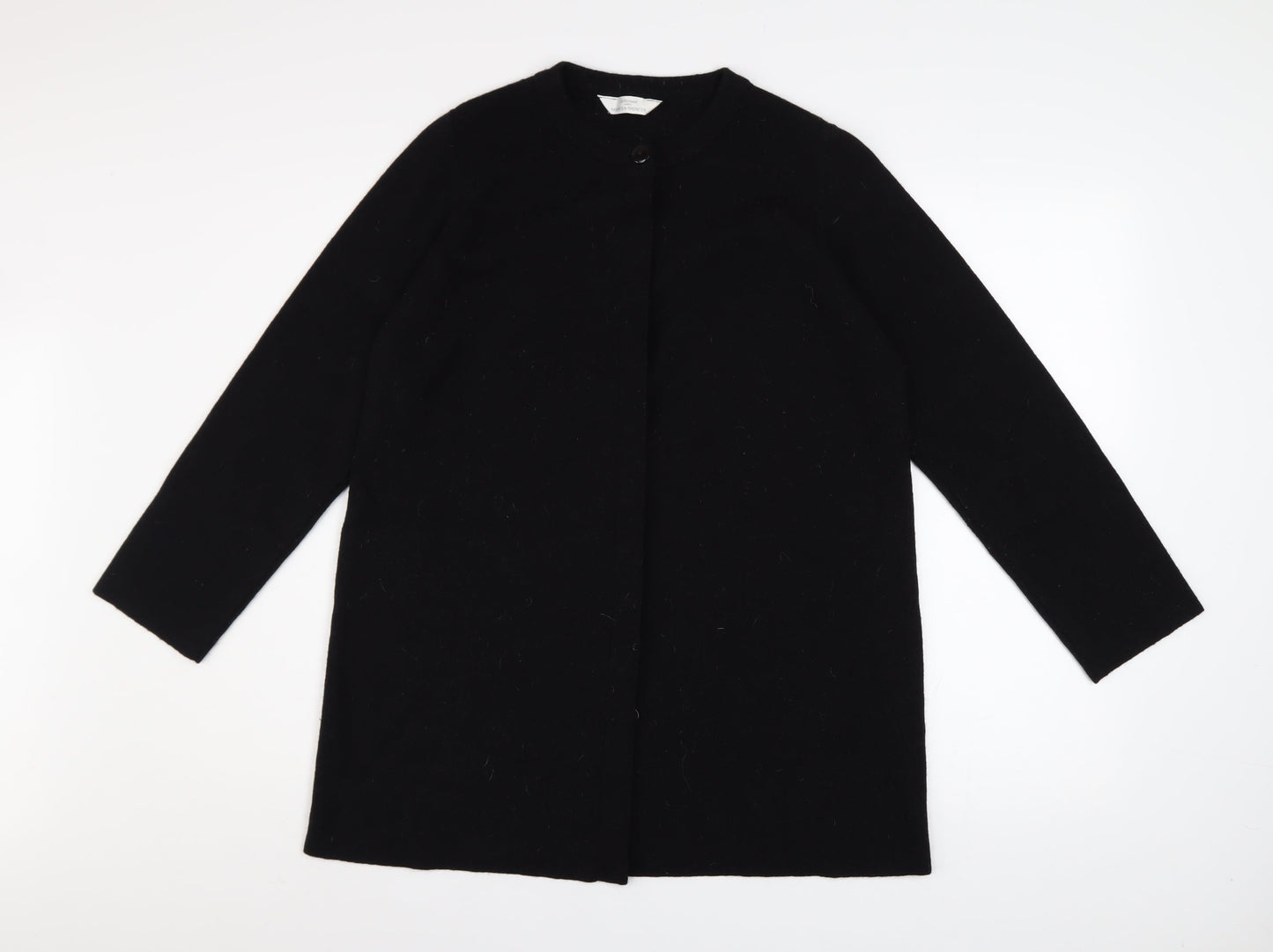 Marks and Spencer Women Black Size 14 Long Sleeve Cardigan