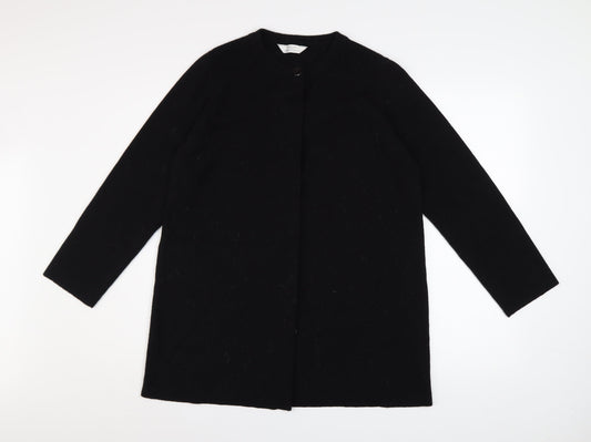 Marks and Spencer Women Black Size 14 Long Sleeve Cardigan