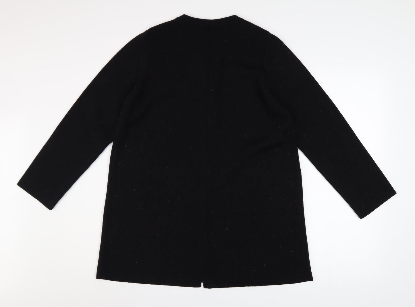 Marks and Spencer Women Black Size 14 Long Sleeve Cardigan